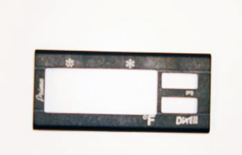 TEMP CONTROL FACE PLATE FOR TR SERIES